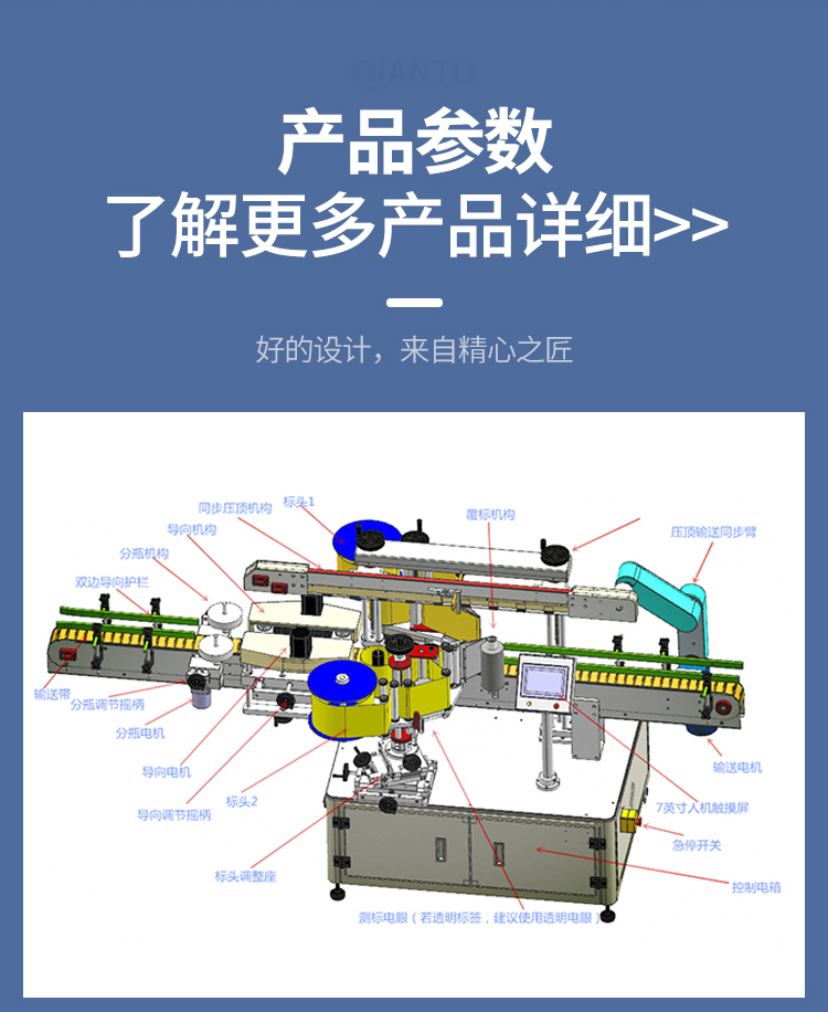 全自動雙側面貼標機